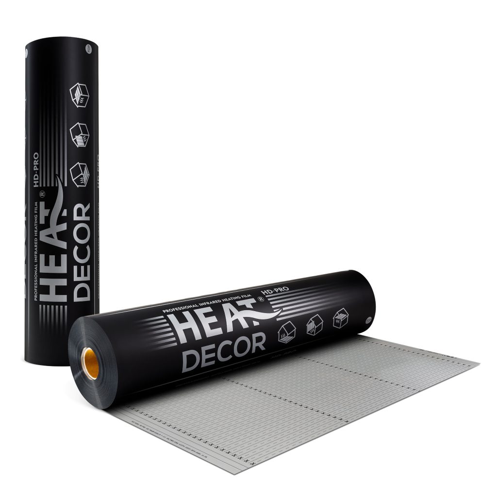 Folia grzewcza HD-PRO 140 W/m² – szerokość 100 cm – ROLKA 75 mb