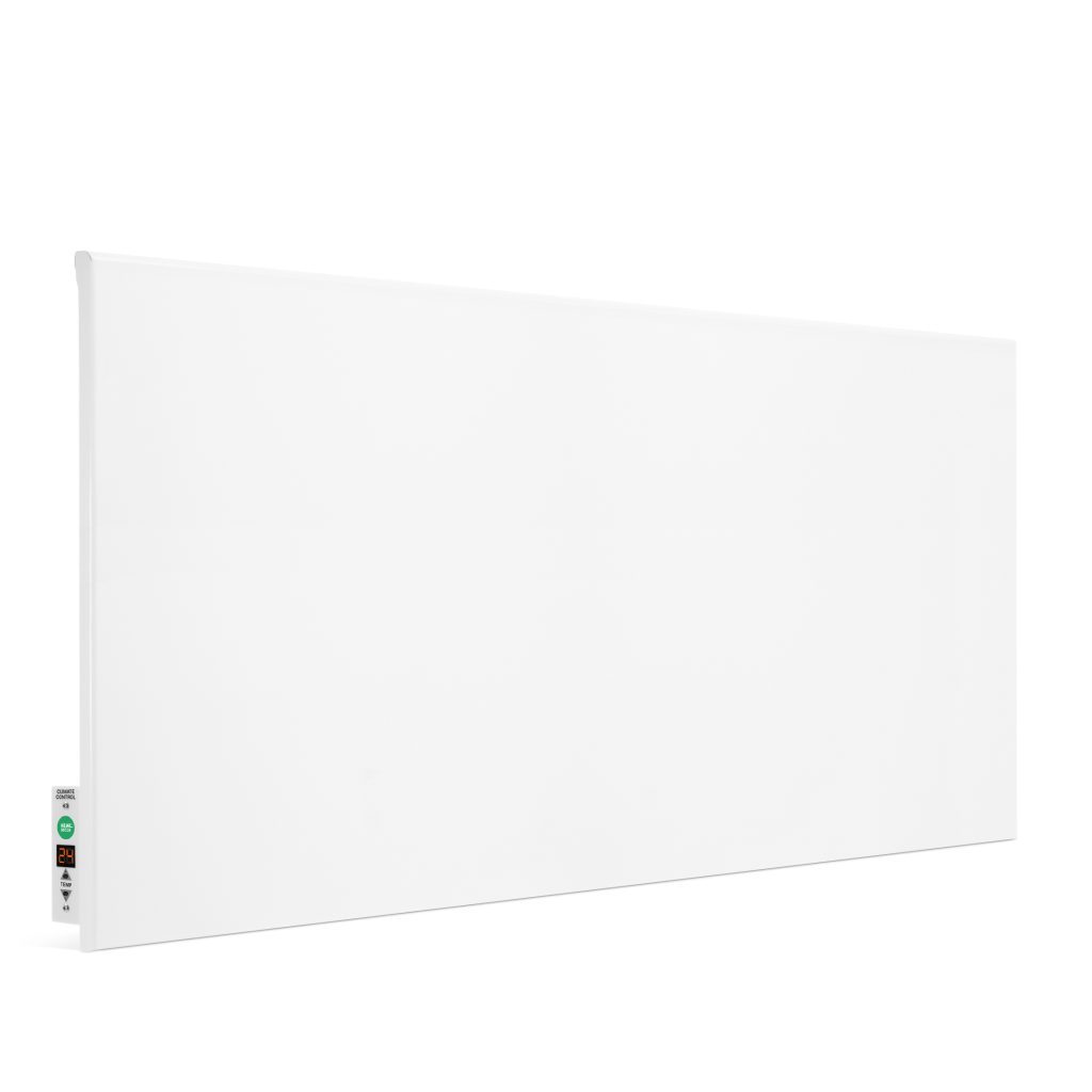 Grzejnik na podczerwień HD-WAVE STEEL z termostatem, moc 1000 W – biały