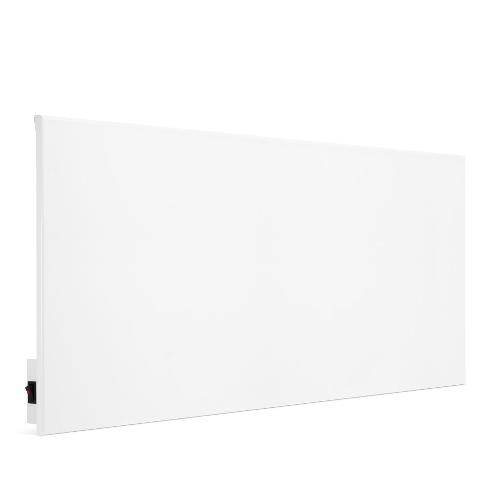 Grzejnik stalowy HD-WAVE STEEL z włącznikiem on/off, moc 750 W – biały