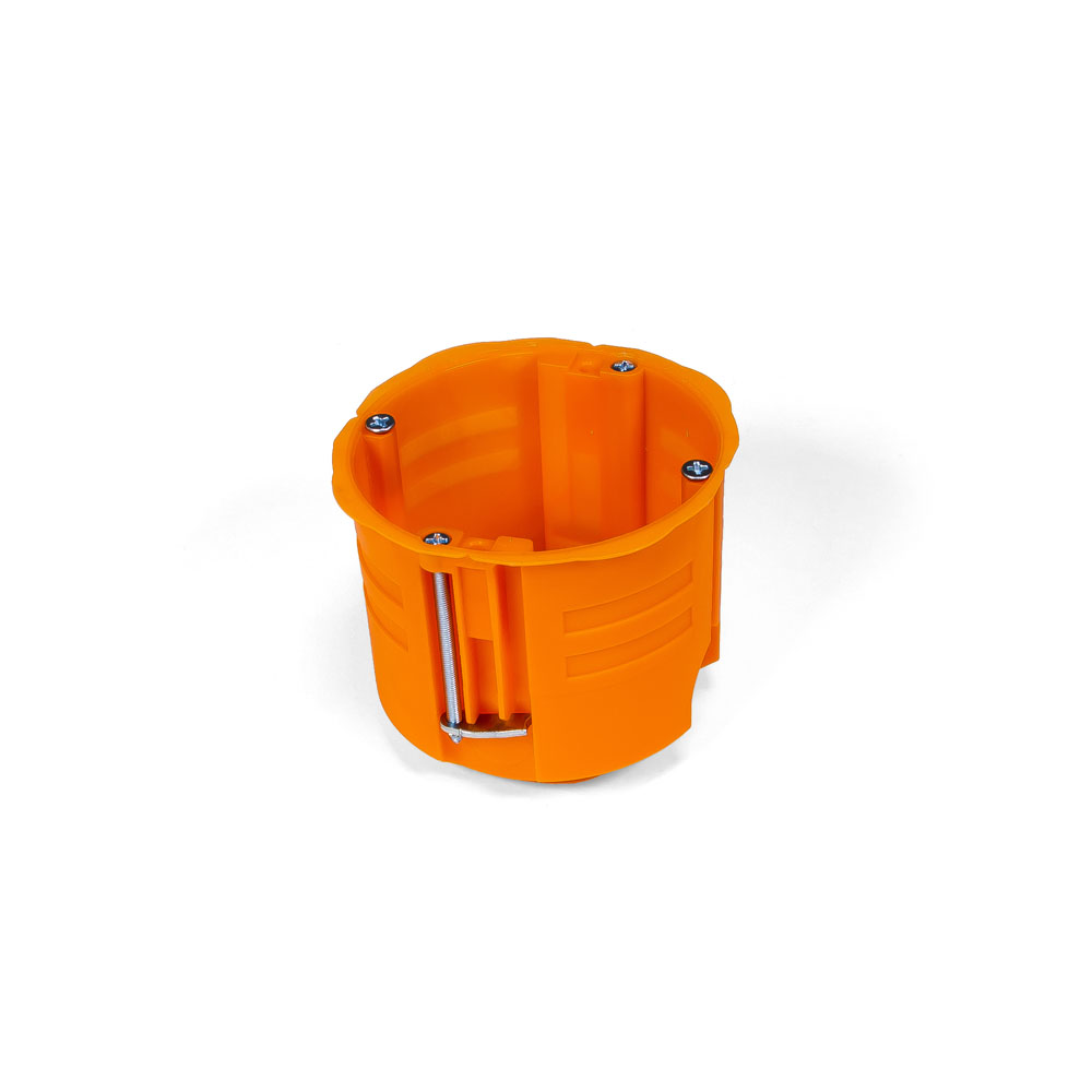 Puszka instalacyjna uniwersalna z wkrętami – Ø60