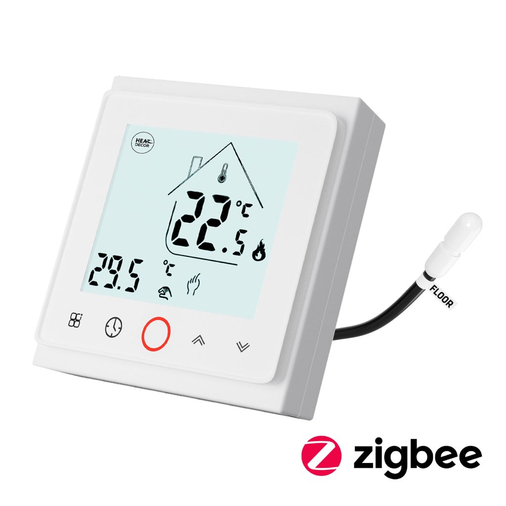 Termostat programowalny HD-T500 z komunikacją Zigbee 3.0 – biały