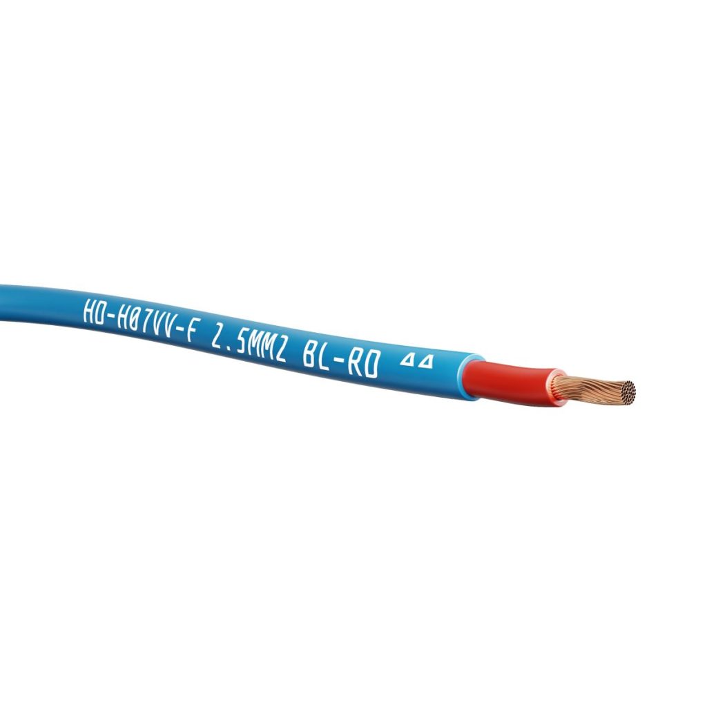 Przewód instalacyjny podwójnie izolowany niebieski – linka LgY 2,5 mm² – 1 mb