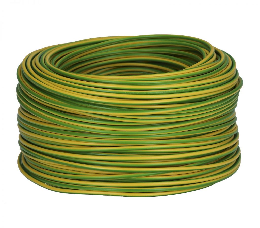 Przewód instalacyjny podwójnie izolowany żółto-zielony – linka LgY 1,5 mm2 – ROLKA 15 mb