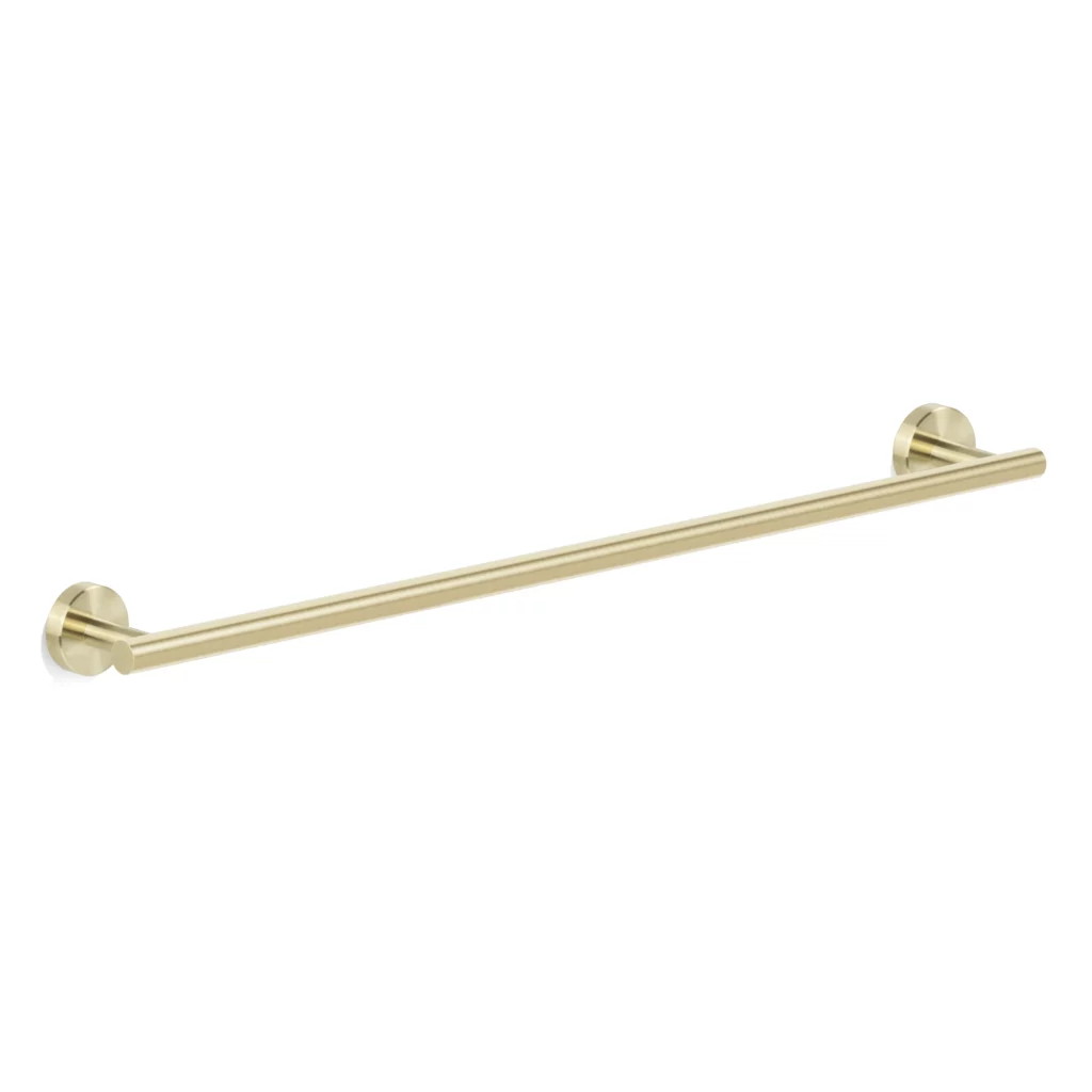 Wieszak do łazienki na ręczniki złoty szczotkowany, jednoramienny, 72 cm, Classic