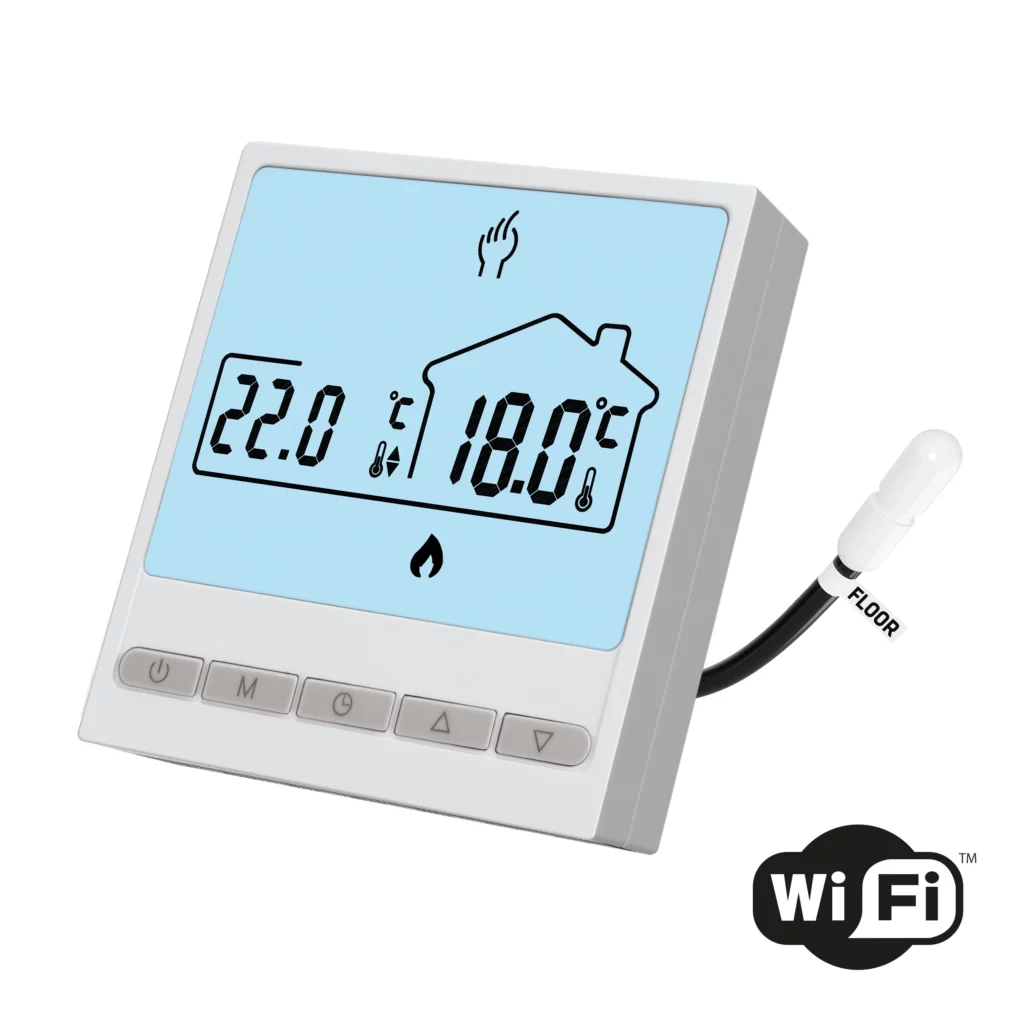 Termostat programowalny HD-T05.W z komunikacją Wi-Fi – biały